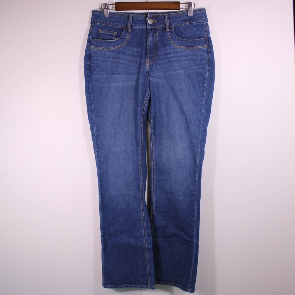 Riders by Lee Bootcut Jeans Womens‎ 10M Blue Mid Rise Medium Wash Stretch Casual
